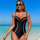 👙🌞 Szexi sovány derék női egyrészes fürdőruha
